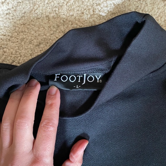 FootJoy mock neck long sleeve golf shirt - Picture 3 of 5